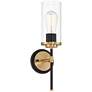 6_Possini Euro Tara 17" High Black and Gold Wall Sconce more views