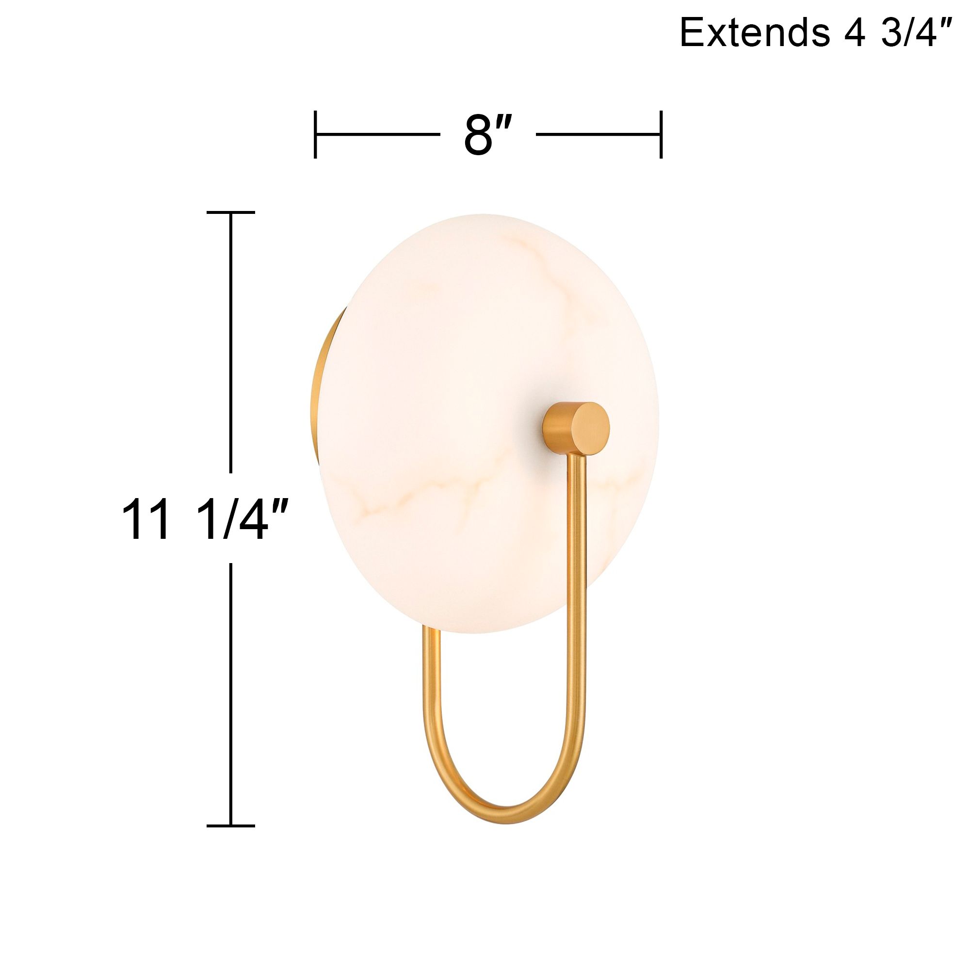 Watch A Video About the Possini Euro Tarquin Brass and Alabaster LED Wall Sconce