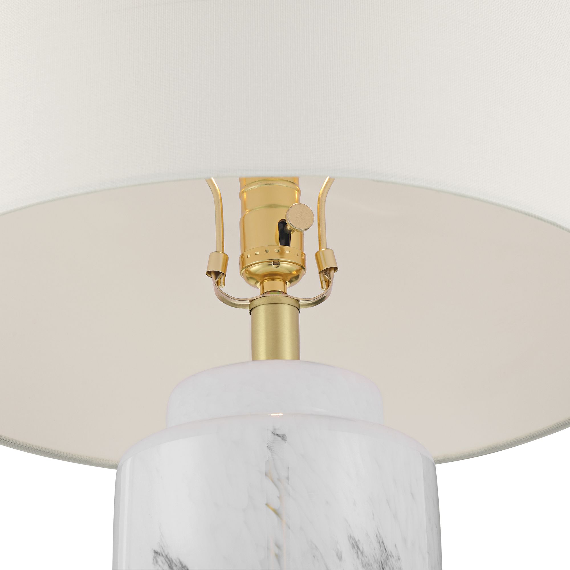 Image 5 Possini Euro Tatiana 27 3/4" Black and White Modern Glass Table Lamp more views