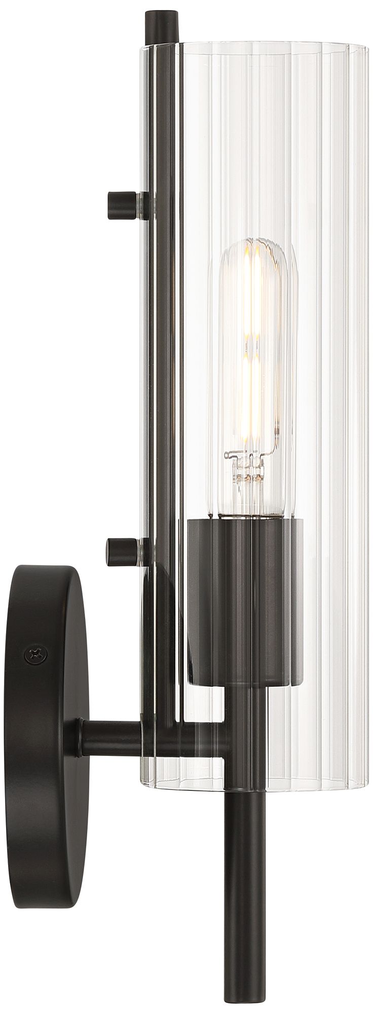 Watch A Video About the Possini Euro Taurus Matte Black Wall Sconce