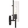 Possini Euro Taurus 13 1/2" High Matte Black Wall Sconce Set of 2