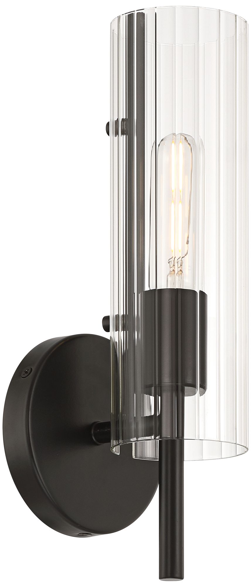 Watch A Video About the Possini Euro Taurus Matte Black Wall Sconce