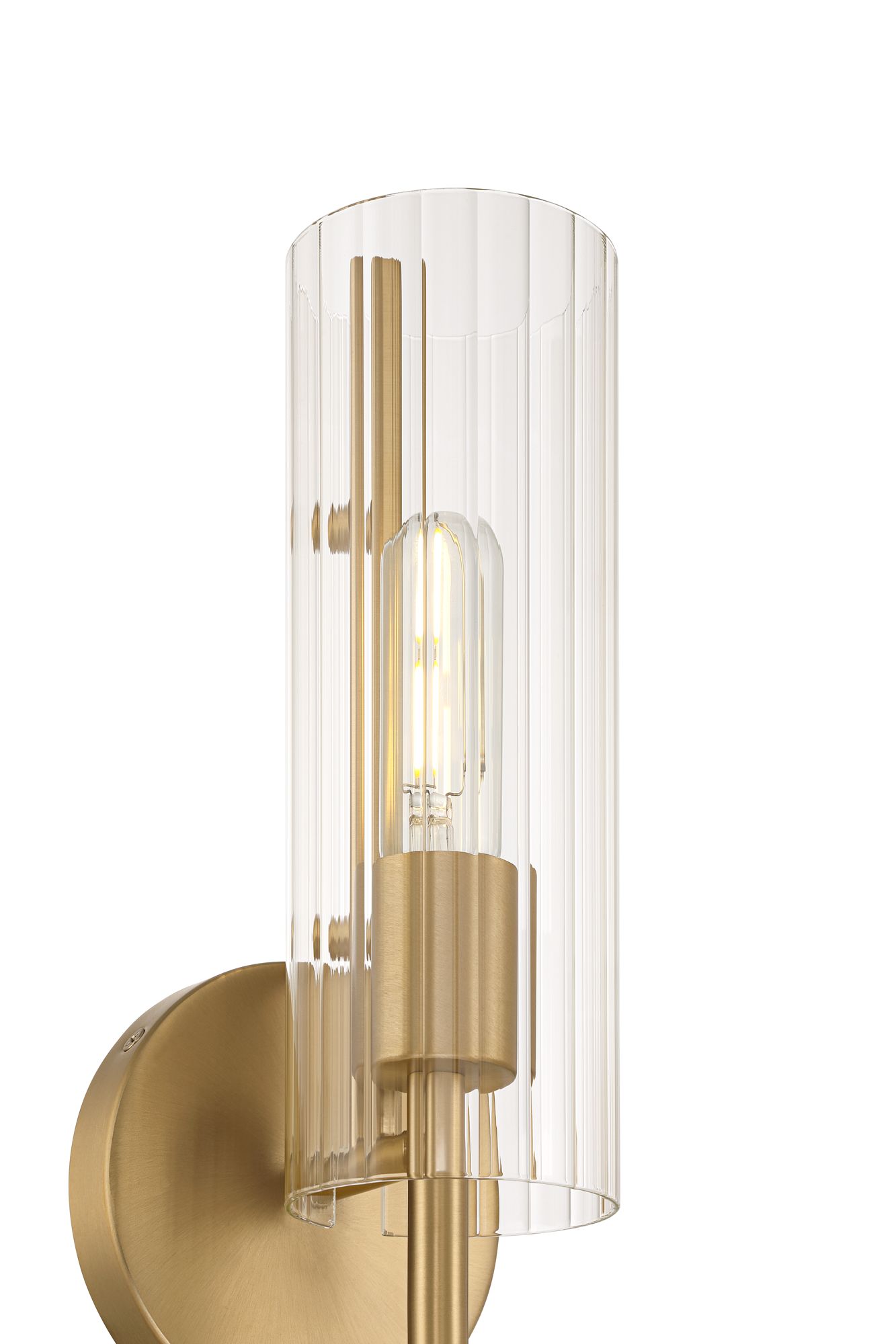 Image 3 Possini Euro Taurus 13 1/2"H Brushed Champagne Wall Sconce Set of 2 more views