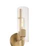 2_Possini Euro Taurus 13 1/2"H Brushed Champagne Wall Sconce Set of 2 more views