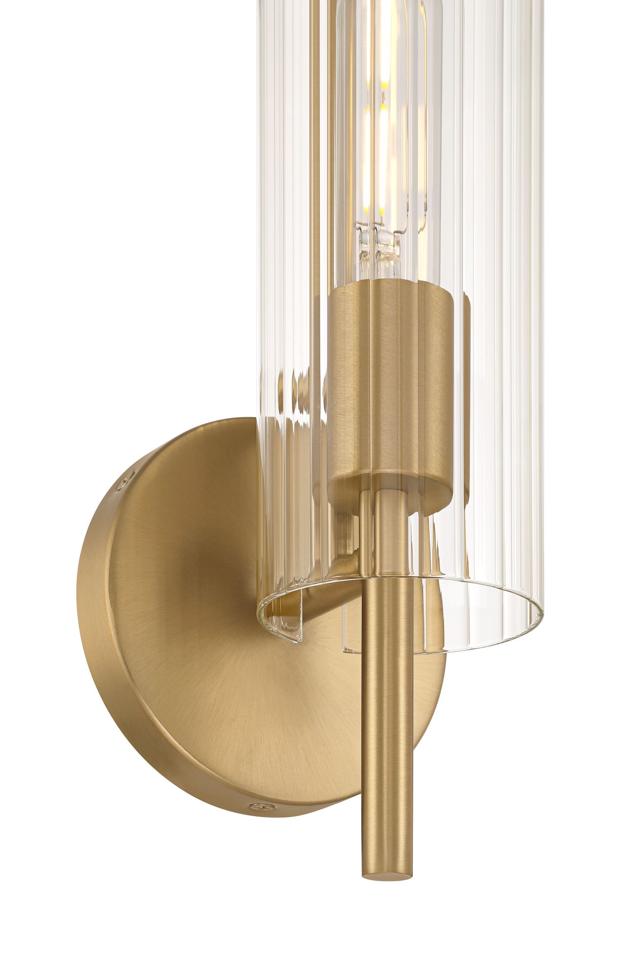 Image 4 Possini Euro Taurus 13 1/2"H Brushed Champagne Wall Sconce Set of 2 more views