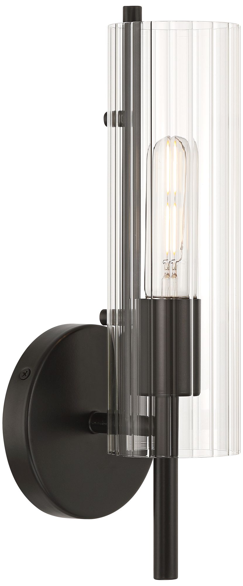 Watch A Video About the Possini Euro Taurus Matte Black Wall Sconce