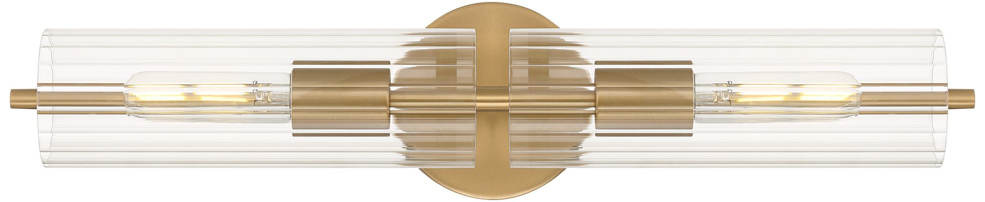 Possini Euro Taurus 22" Wide Brushed Champagne 2-Light Bath Light