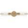 Possini Euro Taurus 22" Wide Brushed Champagne 2-Light Bath Light