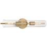 4_Possini Euro Taurus 22" Wide Brushed Champagne 2-Light Bath Light more views