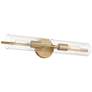 5_Possini Euro Taurus 22" Wide Brushed Champagne 2-Light Bath Light more views