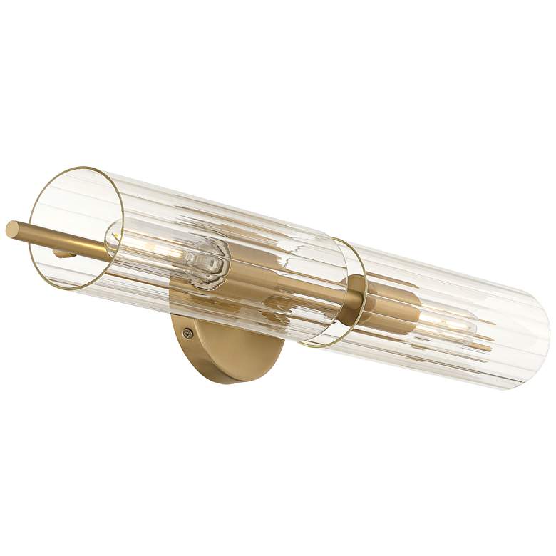 Image 6 Possini Euro Taurus 22" Wide Brushed Champagne 2-Light Bath Light more views