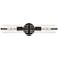 Possini Euro Taurus 22" Wide Matte Black 2-Light Bath Light