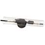 5_Possini Euro Taurus 22" Wide Matte Black 2-Light Bath Light more views