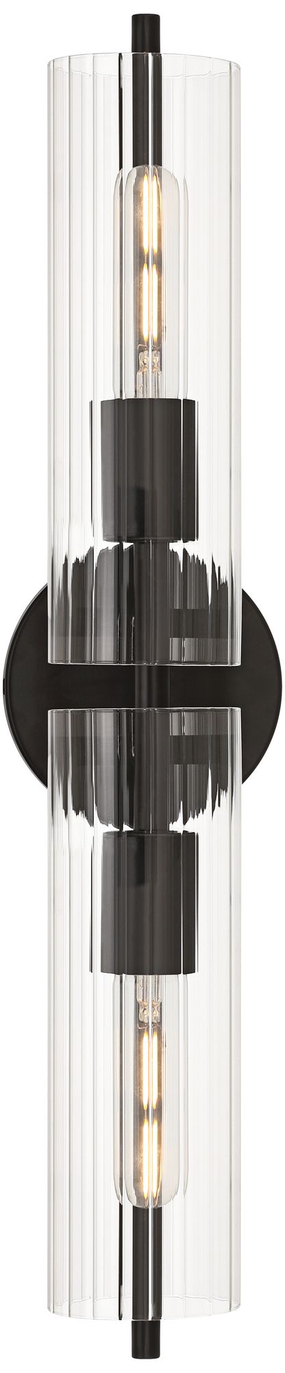 Watch A Video About the Possini Euro Taurus Matte Black 2 Light Bath Light