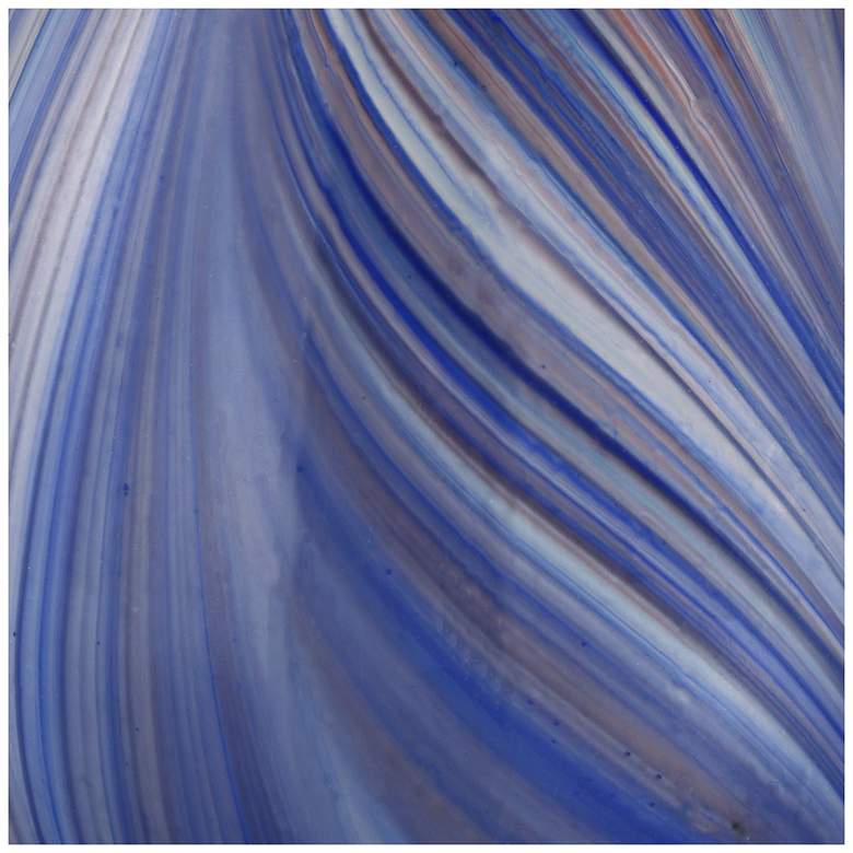 Image 3 Possini Euro Taylor 29" Modern Blue Art Glass Lamp with Dimmer more views