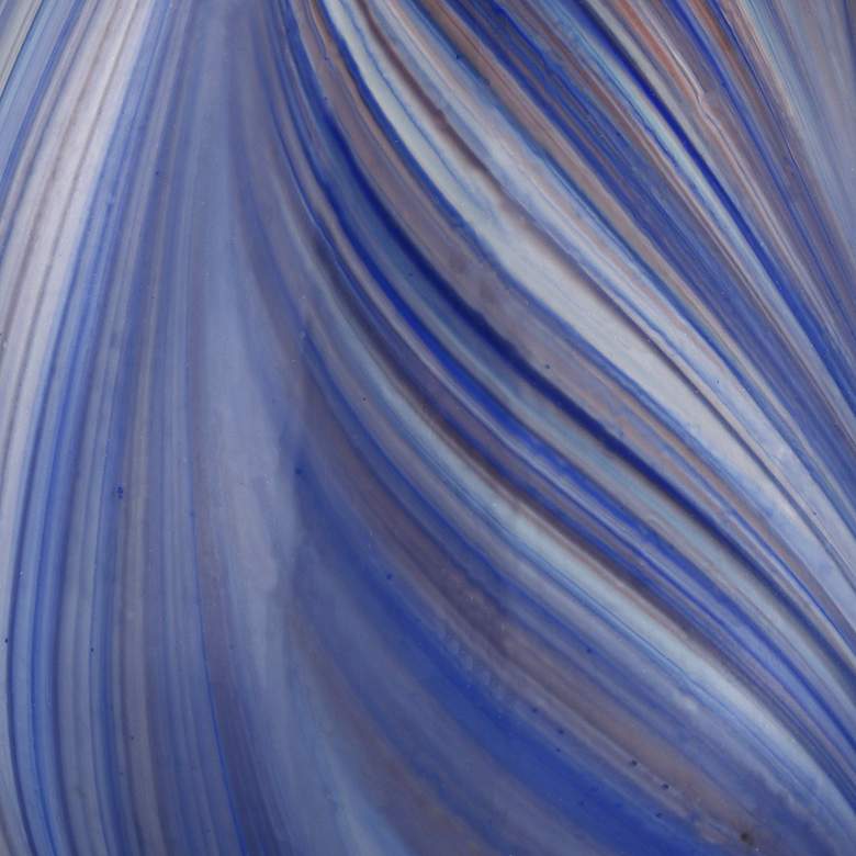 Image 6 Possini Euro Taylor 29" Modern Blue Art Glass Table Lamp more views