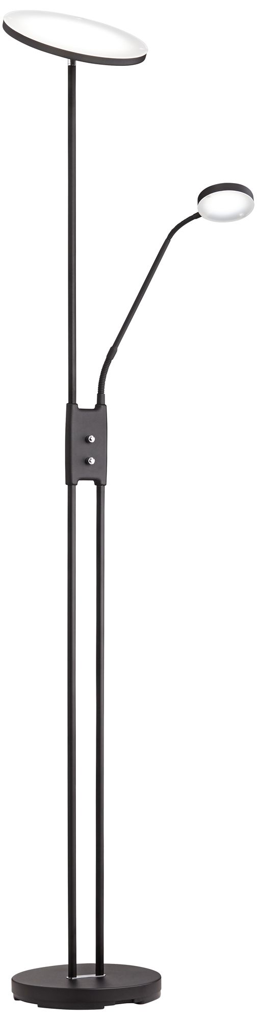 Image 2 Possini Euro Taylor 72" Modern LED Torchiere Side Light Floor Lamp
