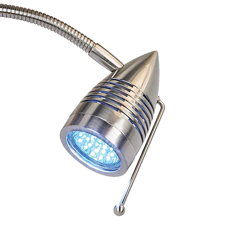 Image 4 Possini Euro Tesoro Plug-In Swing Arm Wall Lamp with LED Reading Arm more views