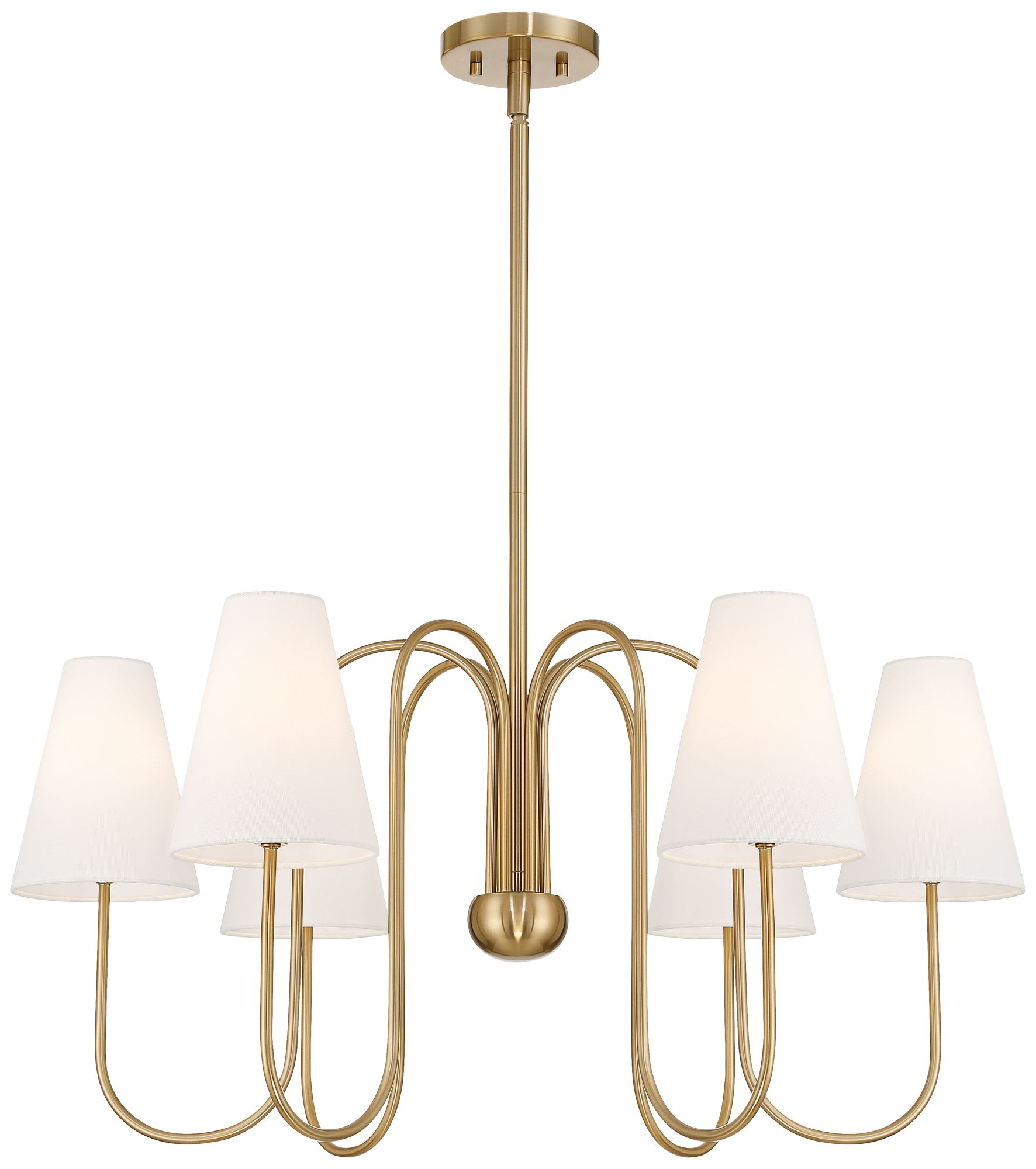 Watch A Video About the Possini Euro Theda Soft Gold 6 Light Shade Chandelier