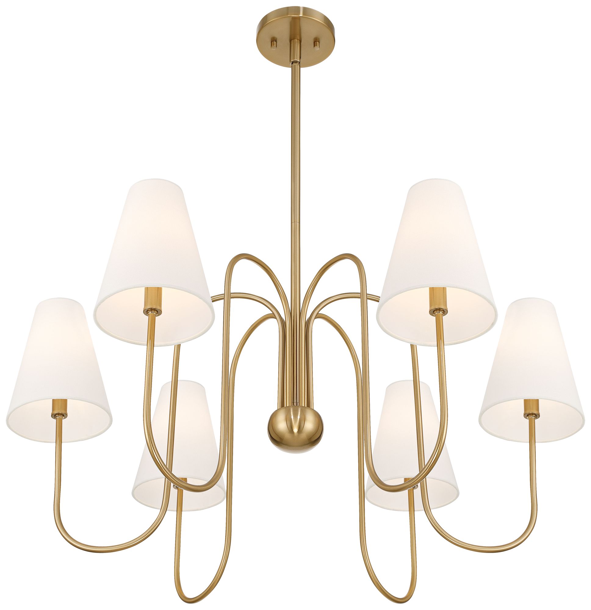 Watch A Video About the Possini Euro Theda Soft Gold 6 Light Shade Chandelier