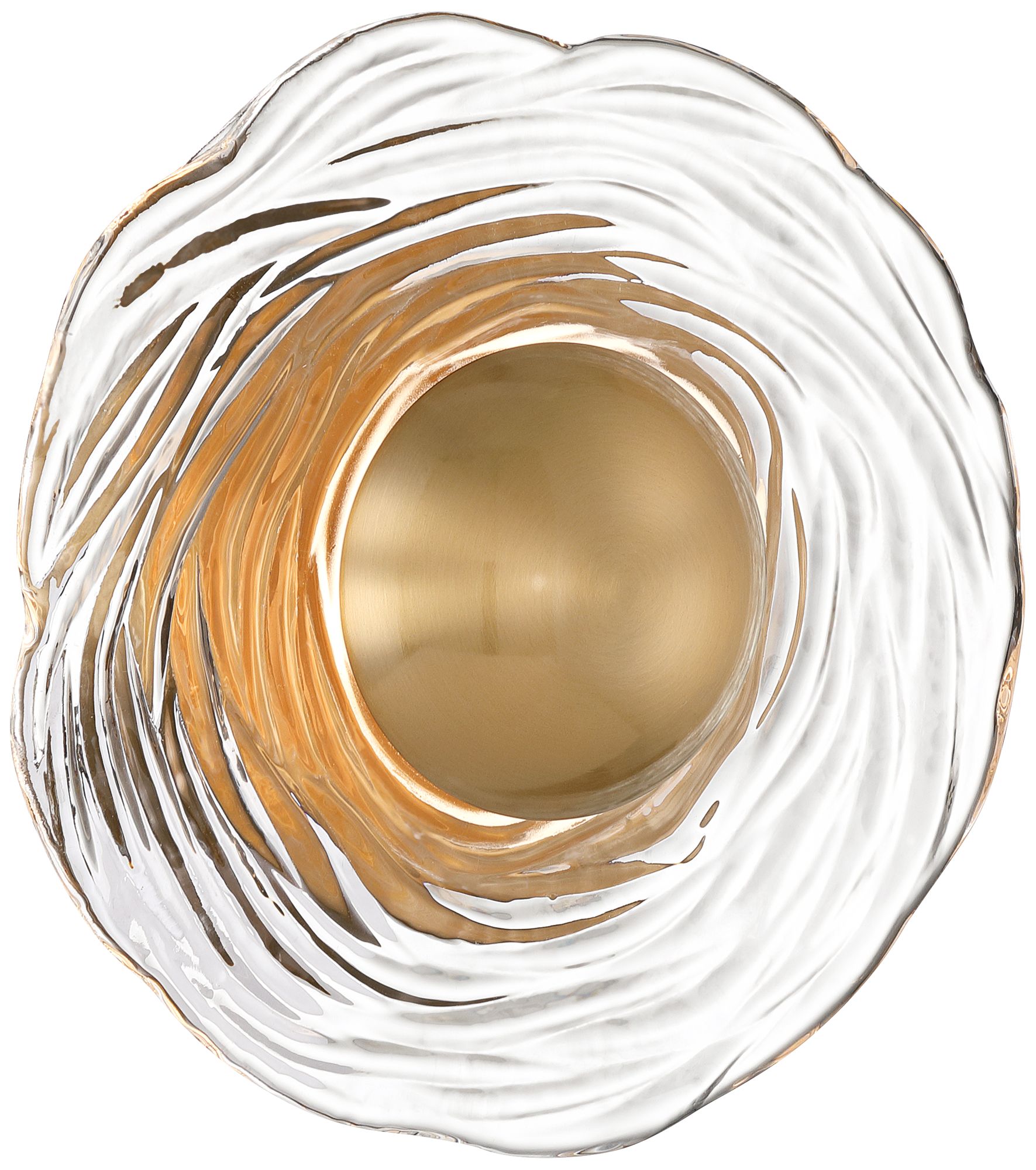 Image 5 Possini Euro Theodora 8" High Soft Gold and Glass LED Wall Sconce more views