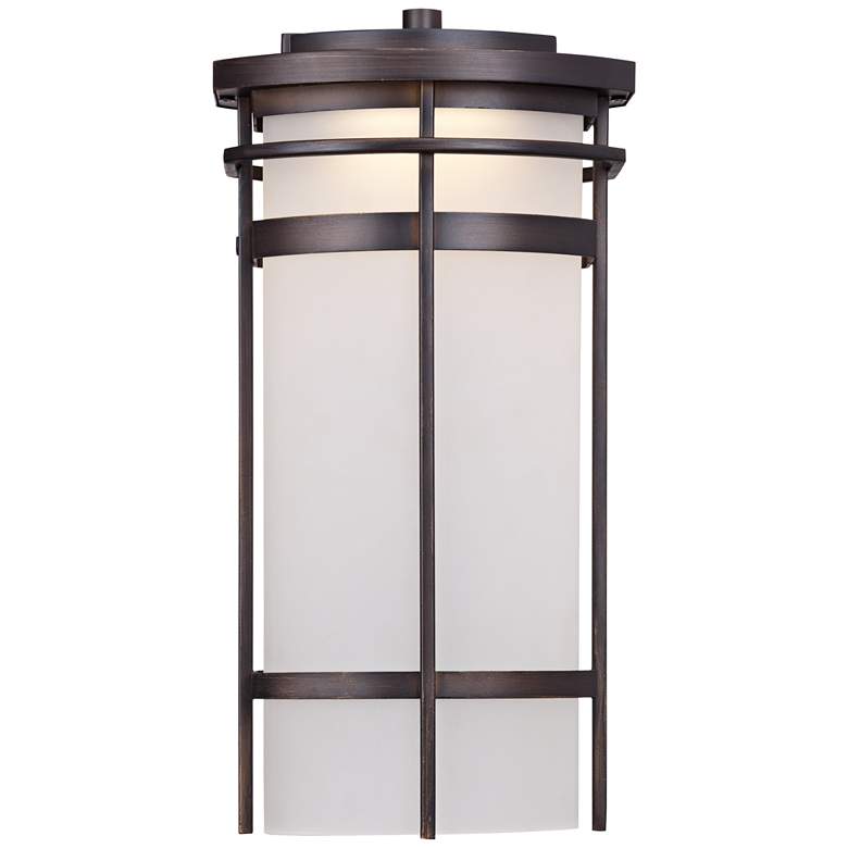 Image 4 Possini Euro Theola 12 3/4" High Bronze Outdoor LED Wall Light more views