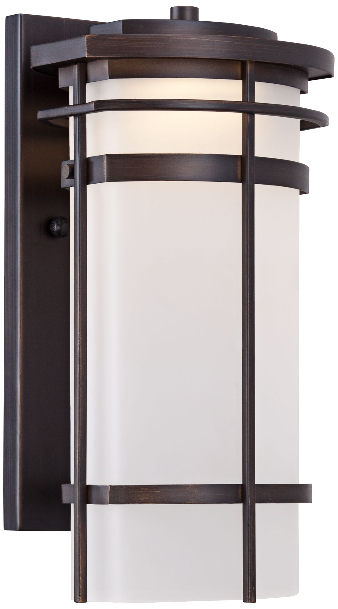 Possini Euro Theola 12 3/4" High Bronze Outdoor Wall Light