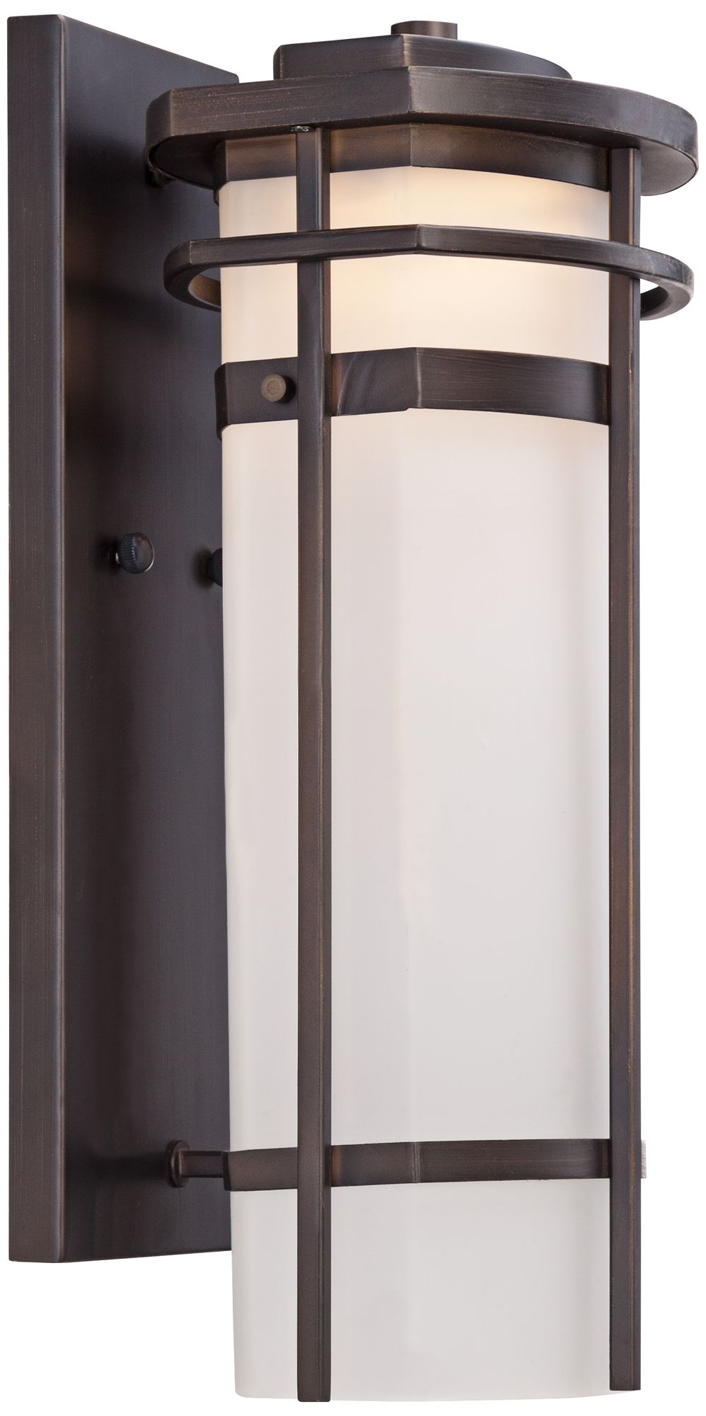 Image 5 Possini Euro Theola 16 1/4" Bronze and Glass Outdoor Wall Light more views