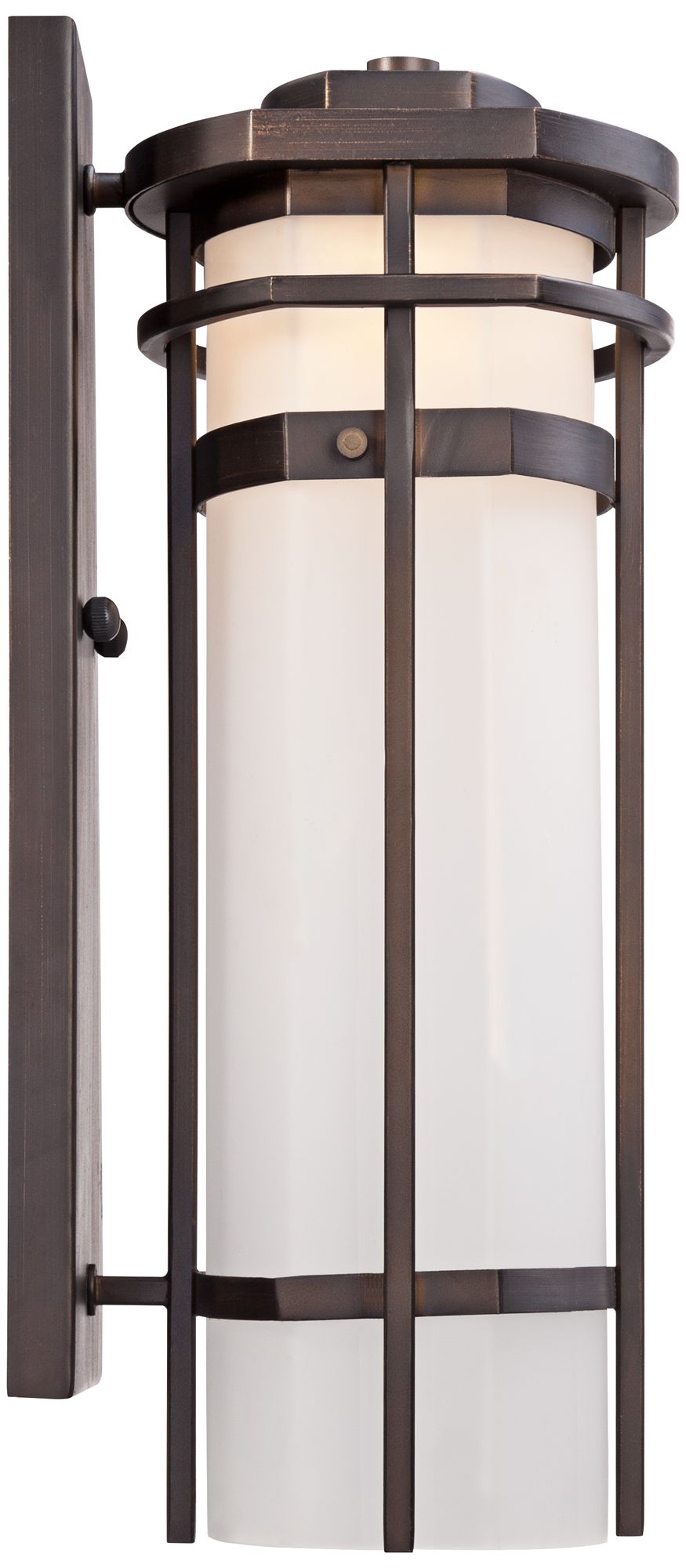 Image 6 Possini Euro Theola 16 1/4" Bronze and Glass Outdoor Wall Light more views