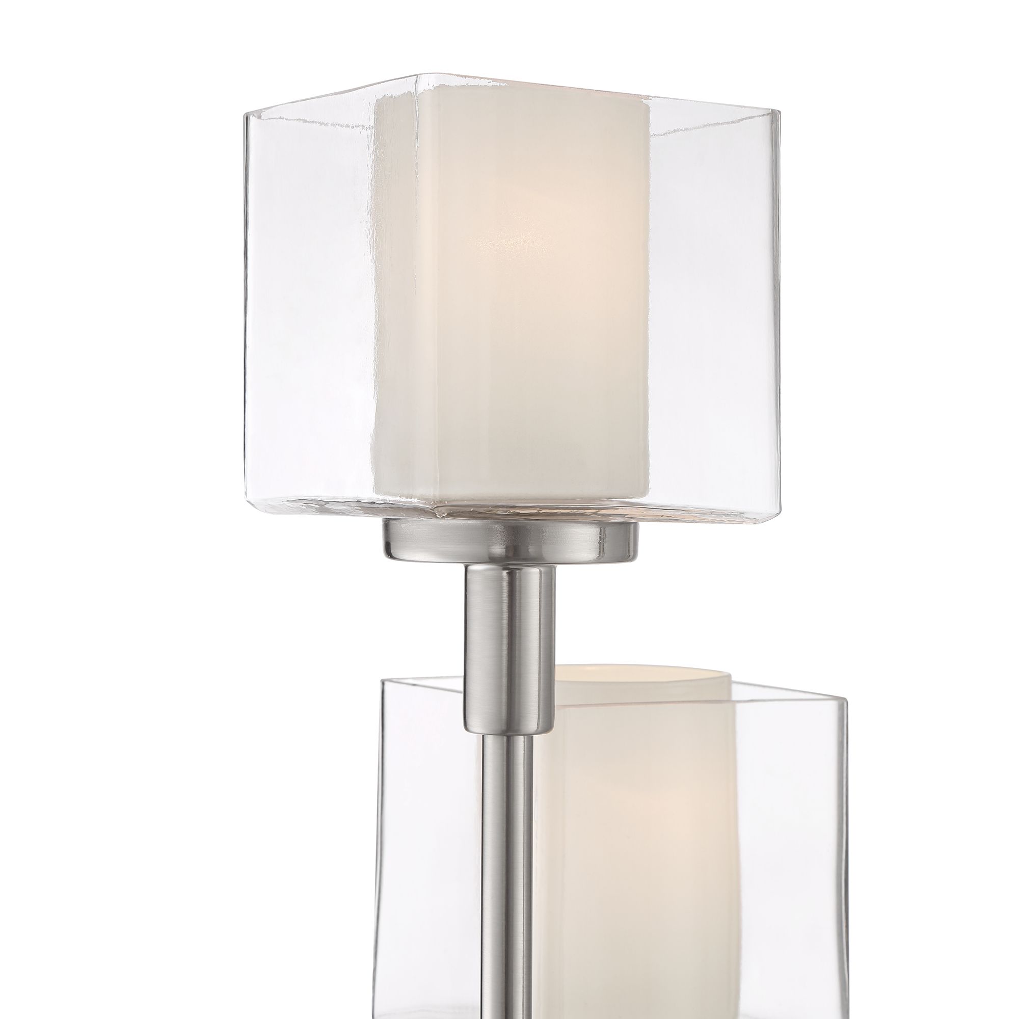 Image 4 Possini Euro Thetis Brushed Nickel 4-Light Tree Floor Lamp with USB Dimmer more views