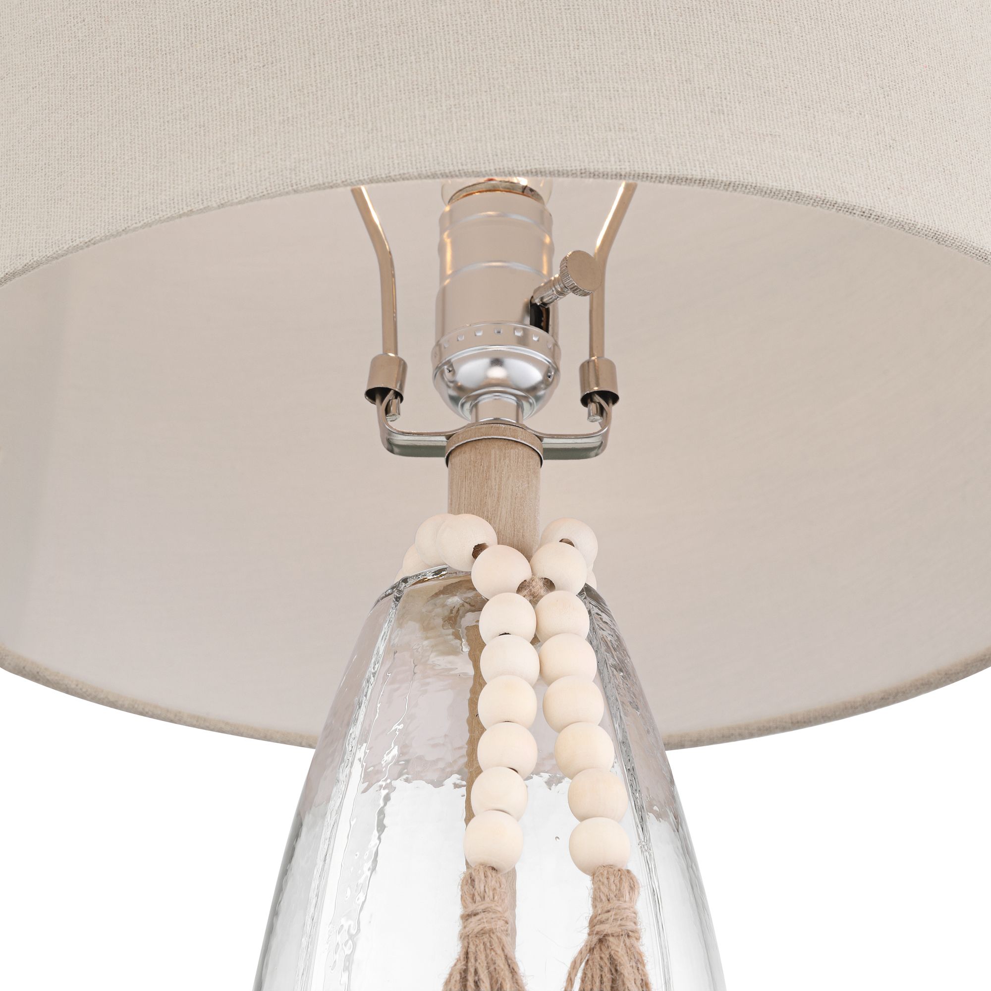 Image 4 Possini Euro Tibet 27" High Clear Glass Table Lamps Set of 2 more views