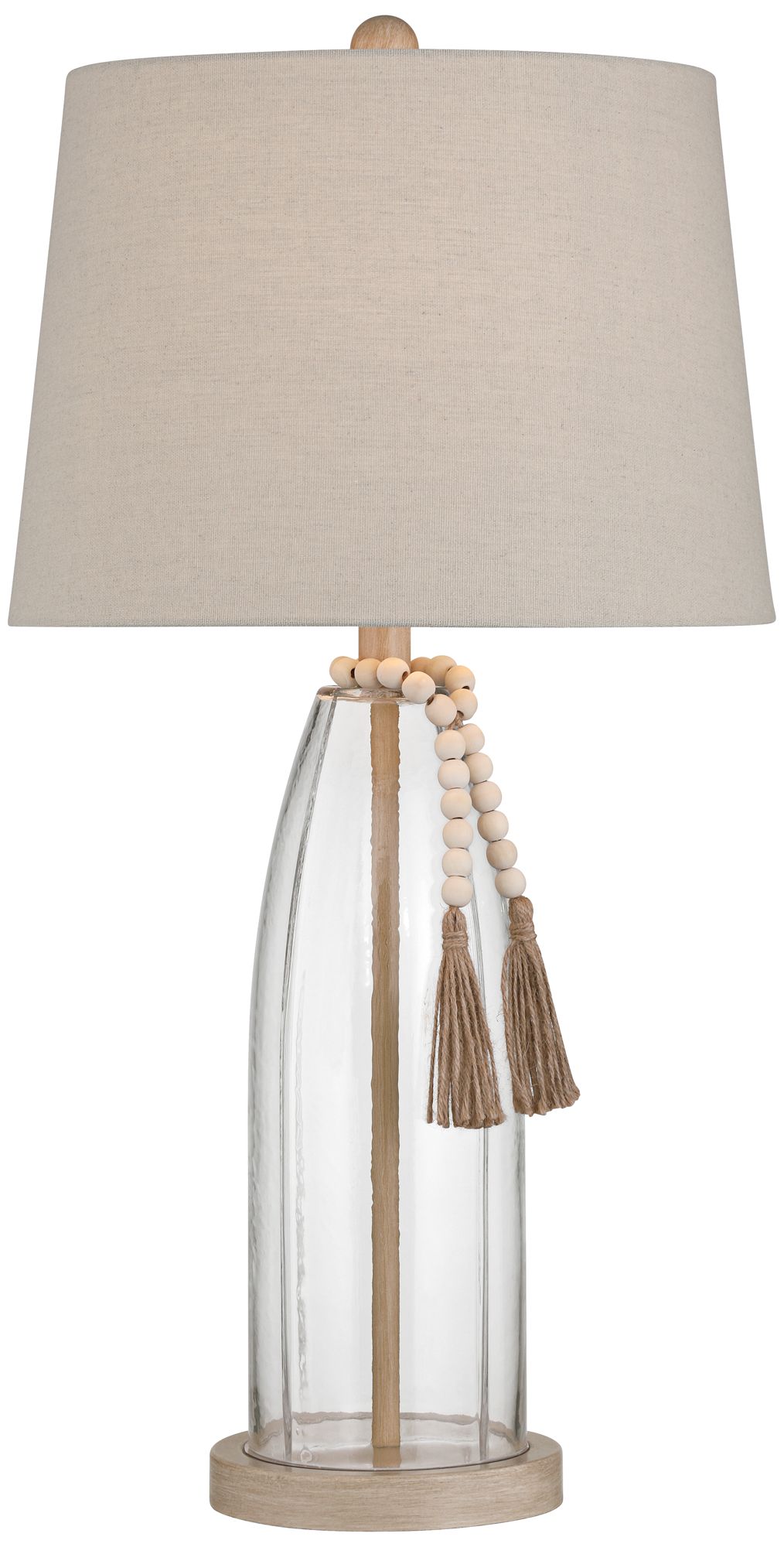 Possini Euro Tibet 27" High Clear Glass Table Lamps Set of 2