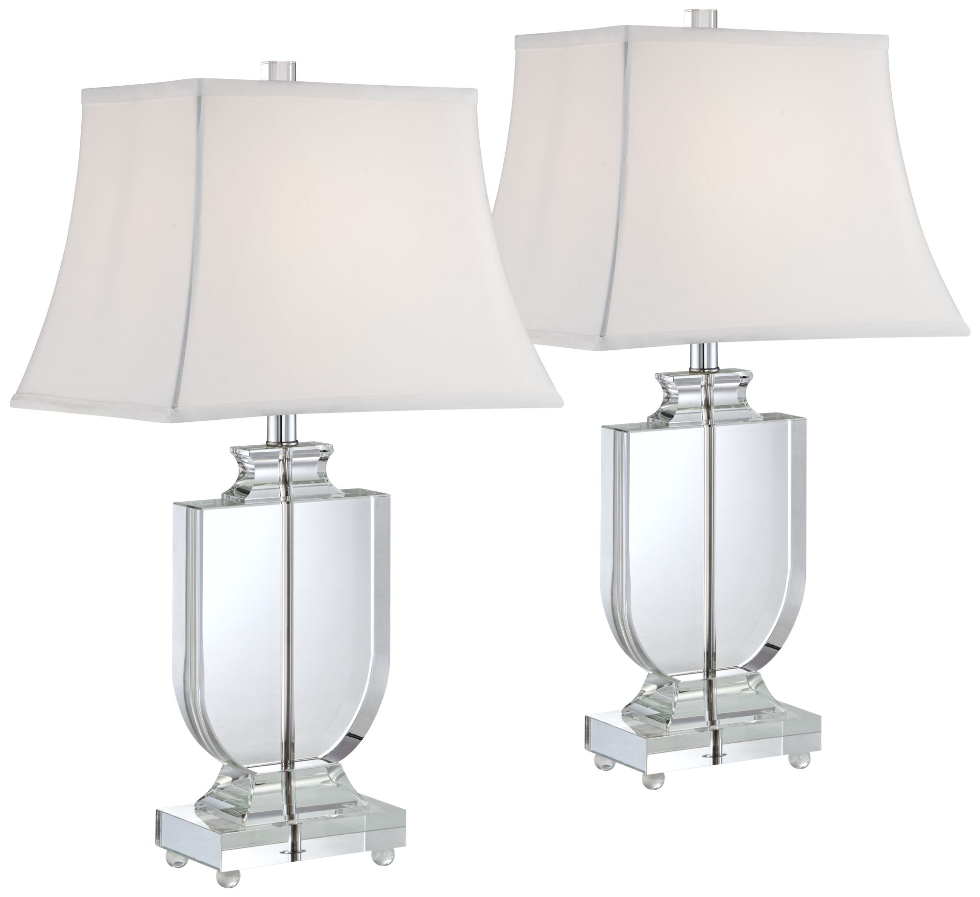 Image 3 Possini Euro Tilde 26 1/4" Crystal Urn Table Lamps Set of 2