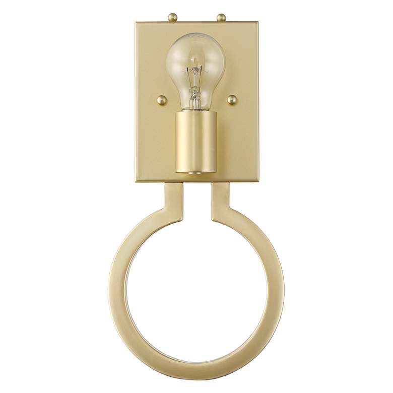 Image 5 Possini Euro Titus 14 3/4" High Painted Gold Wall Sconce Set of 2 more views