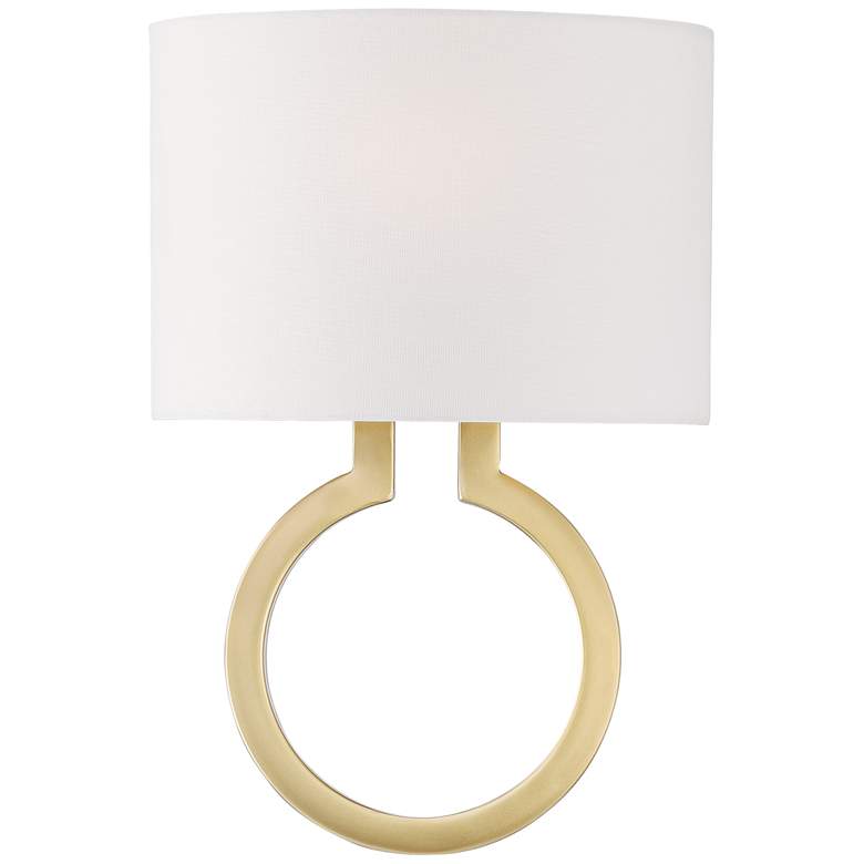 Image 6 Possini Euro Titus 14 3/4" High Painted Gold Wall Sconce Set of 2 more views
