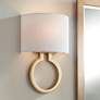 2_Possini Euro Titus 14 3/4" High Painted Gold Wall Sconce