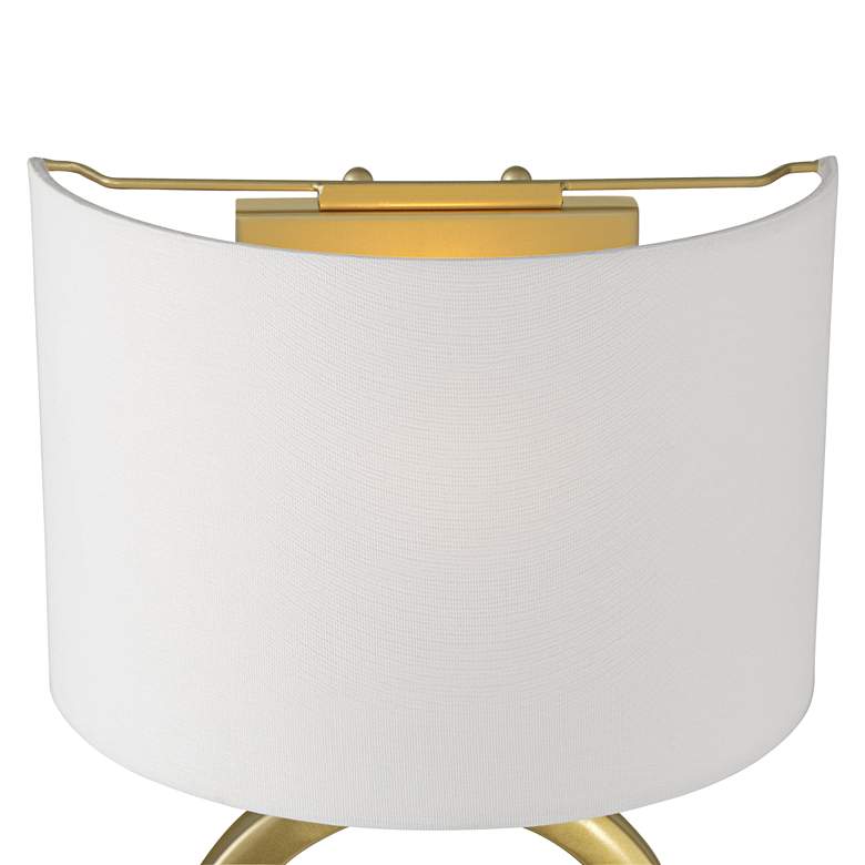 Image 4 Possini Euro Titus 14 3/4" High Painted Gold Wall Sconce more views