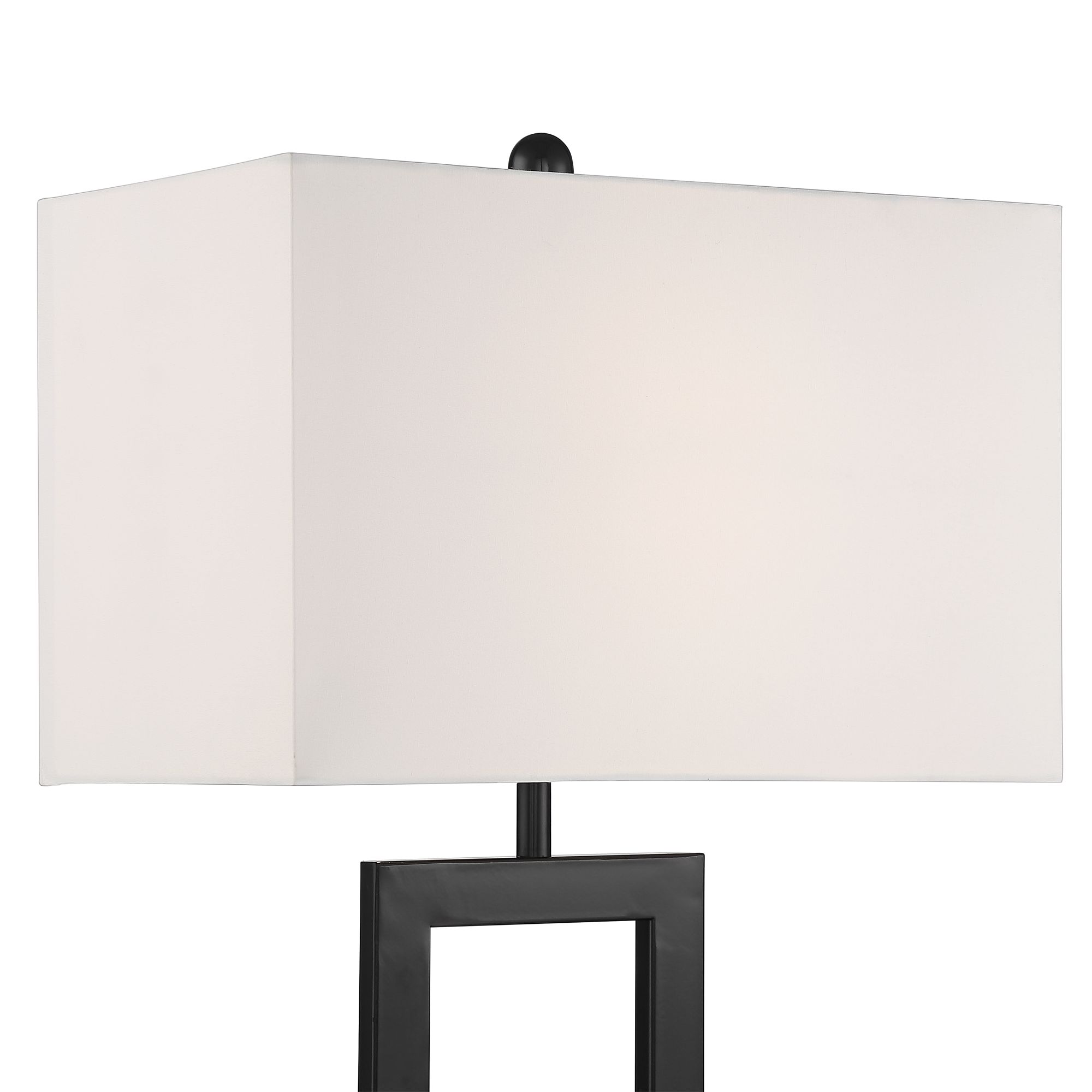 Image 5 Possini Euro Todd Black Metal Table Lamp with USB Port and Outlet more views
