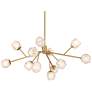 4_Possini Euro Tofay 37 3/4" Brass 12-Light LED Sputnik Chandelier