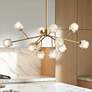 3_Possini Euro Tofay 37 3/4" Brass 12-Light LED Sputnik Chandelier
