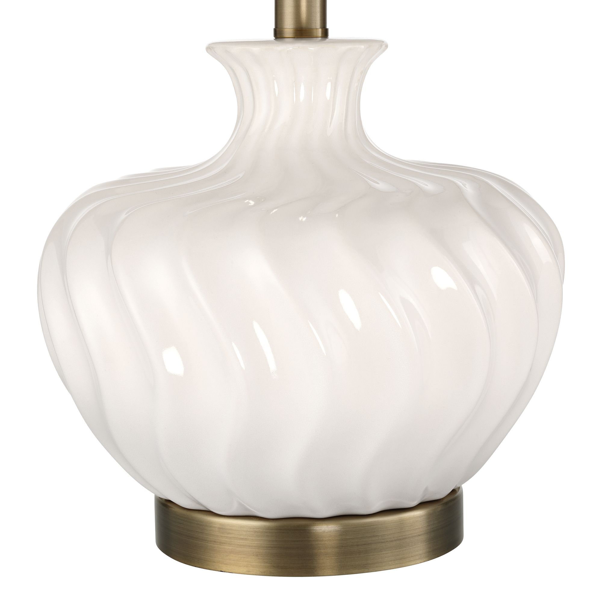 Image 7 Possini Euro Toledo 21 1/2" High Off-White Ceramic Table Lamp Set of 2 more views