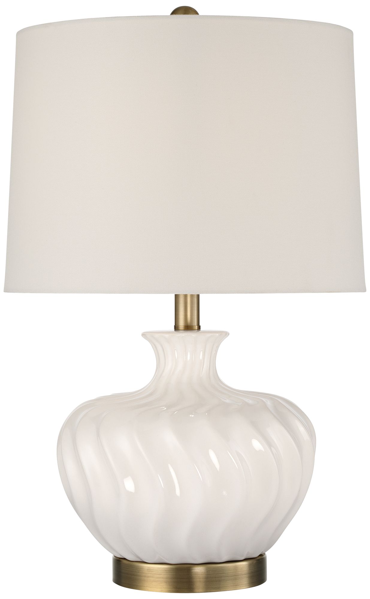 Possini Euro Toledo 21 1/2" High Off-White Ceramic Table Lamp Set of 2
