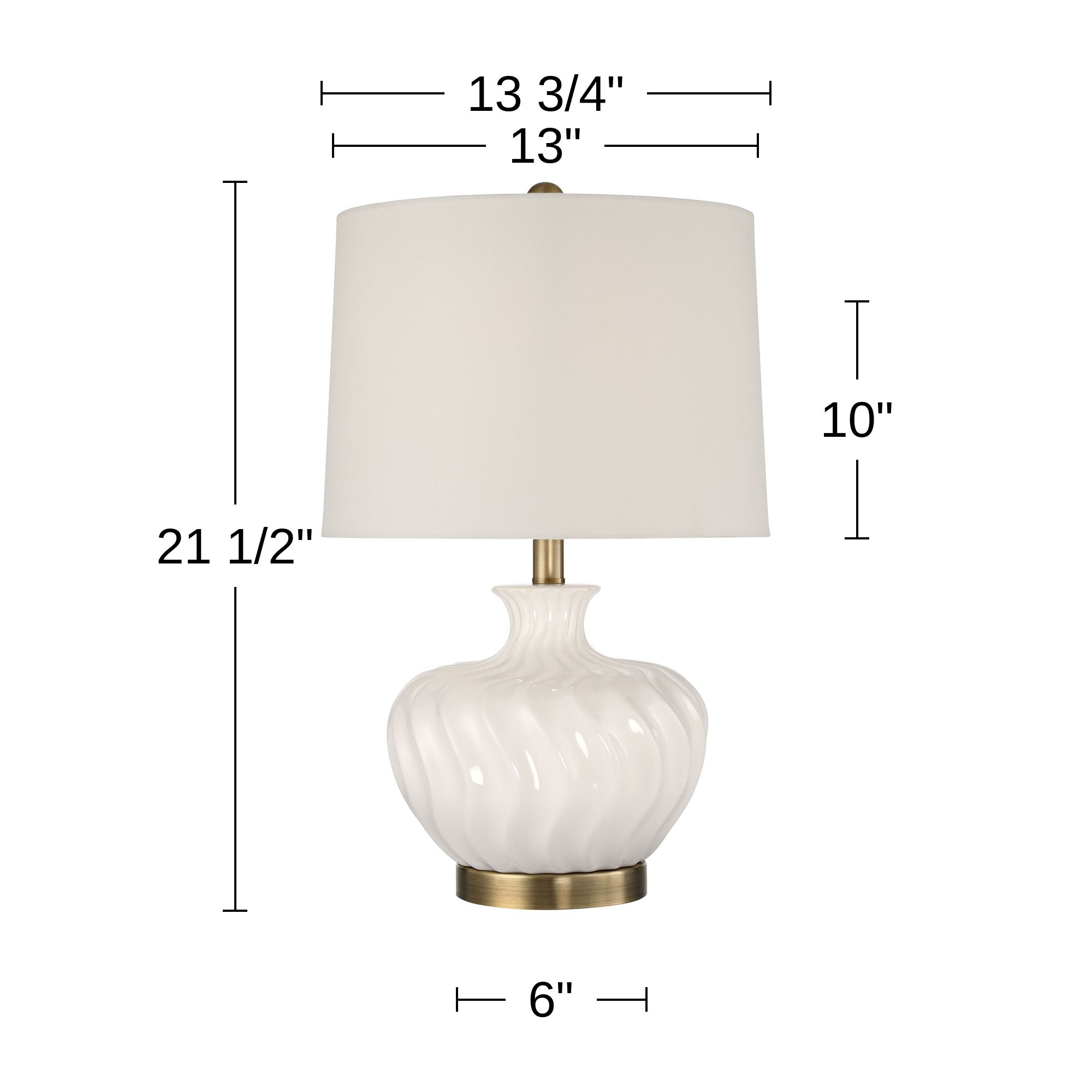 Possini Euro Toledo 21 1/2" High Off-White Ceramic Table Lamp Set of 2