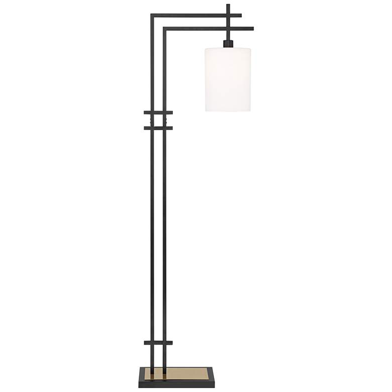 Image 2 Possini Euro Torrance 65" Modern Downbridge Arc Floor Lamp