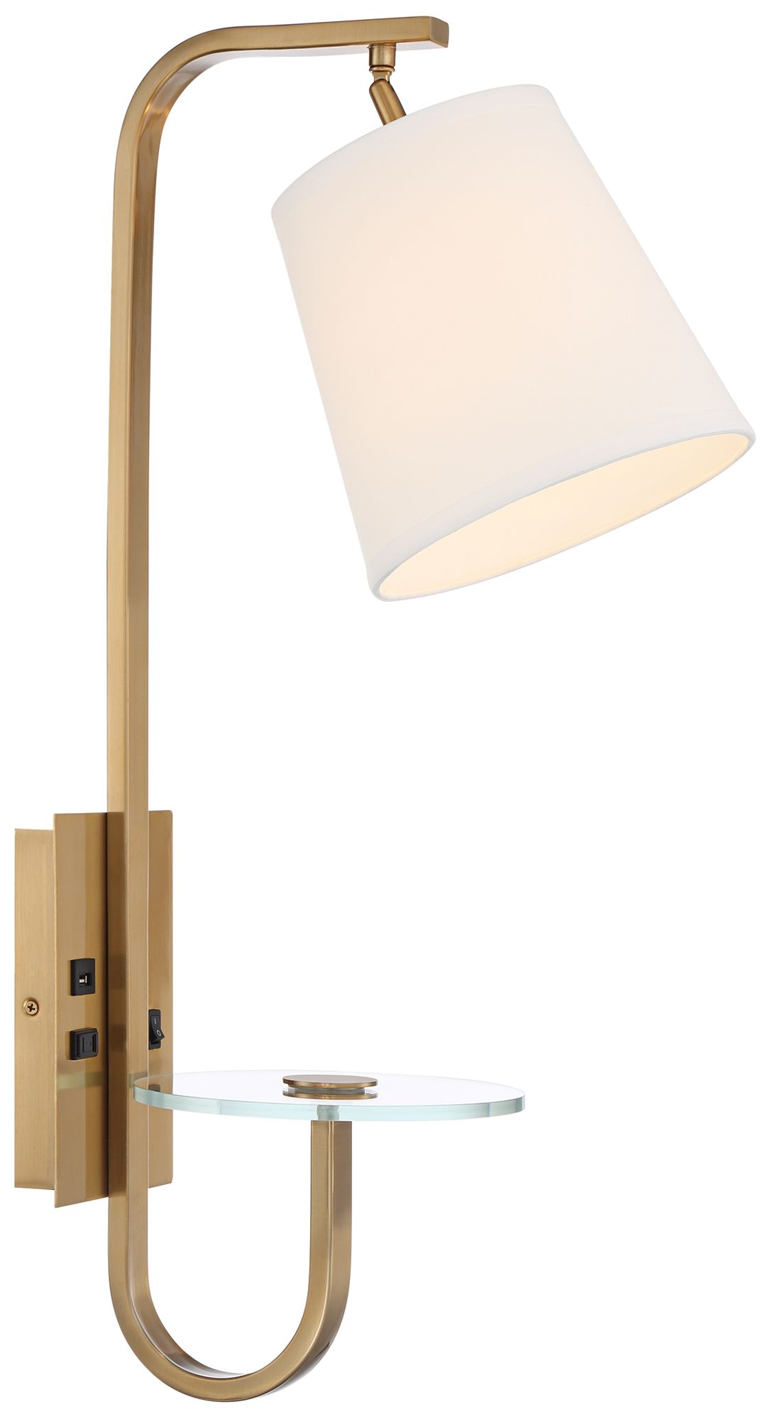 plug in sconce with shelf