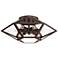 Possini Euro Trapezoid 13 1/2"W Bronze Ceiling Light