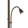 Thumbnail4 of Possini Euro Traverse 64" Bronze Gooseneck Reading Arm Floor Lamp more views