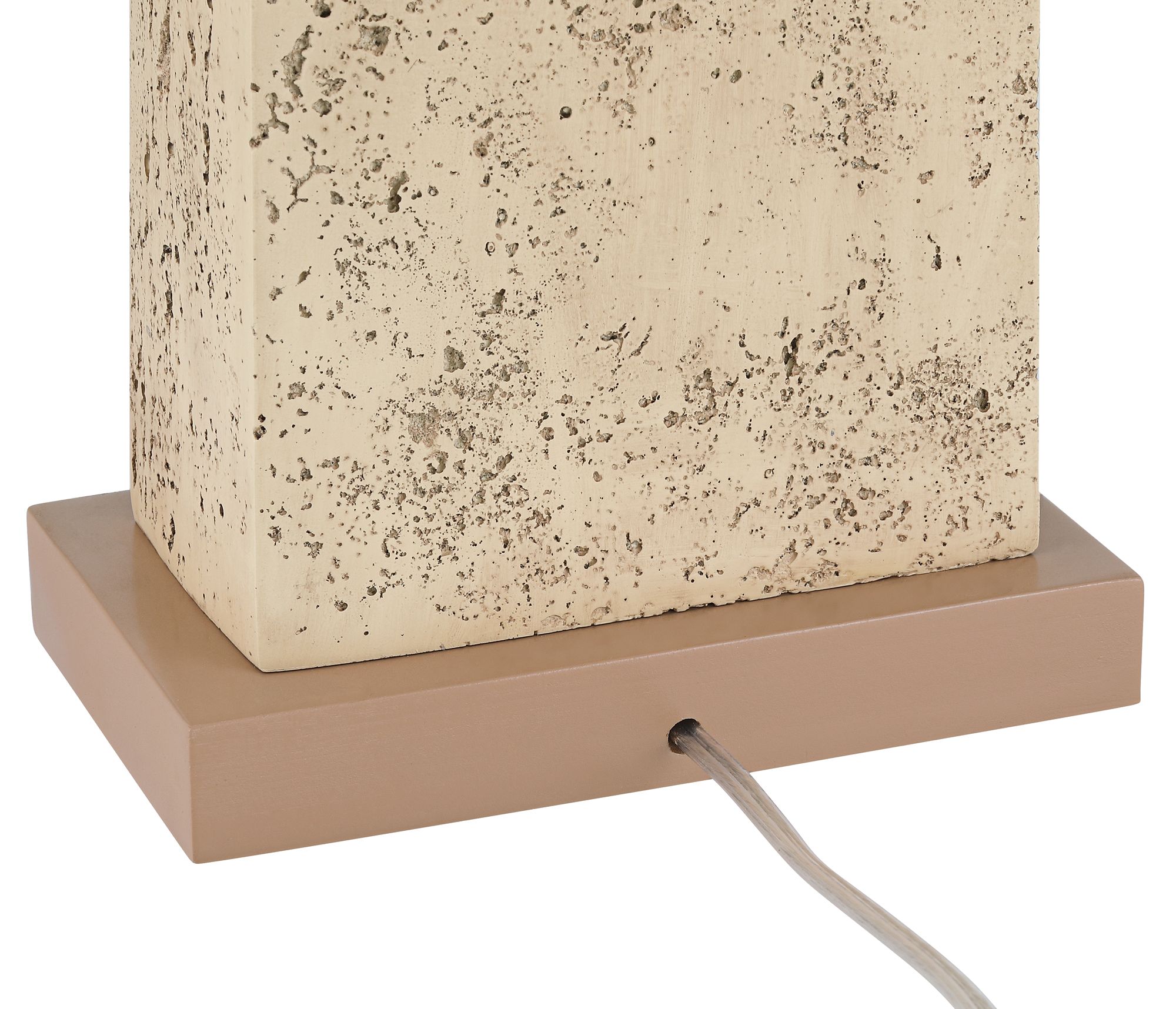 Possini Euro Travertine 31 1/2" High Faux Marble Modern Table Lamp