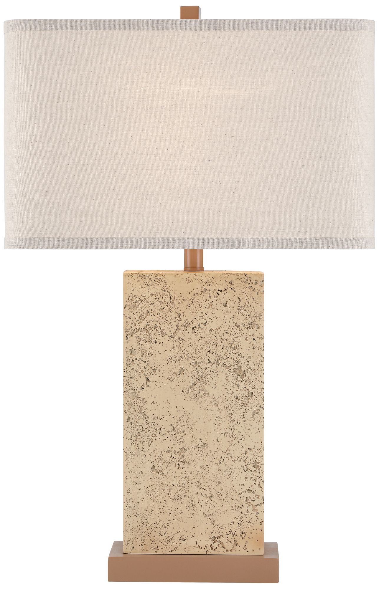 Possini Euro Travertine 31 1/2" High Faux Marble Modern Table Lamp