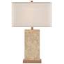 Possini Euro Travertine 31 1/2" High Faux Marble Modern Table Lamp